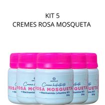 Kit 5 Cremes Rosa Mosqueta 50g Nativa Brasil Uso Diário