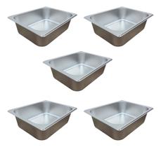 Kit 5 Cubas Gn 5litros 1/2 Inox Buffet Cozinha Inox