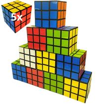 Kit 5 Cubo Mágico 3x3x3 Mini 5 cm Atacado Clássico Lembrancinha Festa Aniversário Brinquedo Infantil Kit 5 Cubo Mágico 3x3x3 Mini 5 cm Atacado Clássico Lembrancinha Festa Aniversário Brinquedo Infantil
