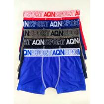 Kit 5 Cueca Box Juvenil AQN SPORT