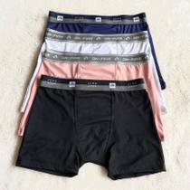 Kit 5 Cueca Boxer Adulto Masculino Forro 100% Algodão
