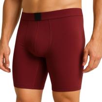 Kit 5 Cueca Boxer Comprida Masculina Adulto Poliéster Confortável Empório da Roupa