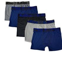 Kit 5 Cueca Boxer Masculina Lisa Forro Algodão Premium Datha