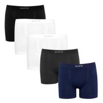 Kit 5 Cueca Boxer Masculina Micromodal Lupo Original