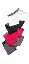 Kit 5 cueca boxer microfibra cores várias