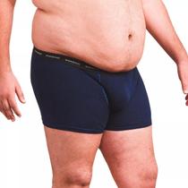 Kit 5 Cueca Boxer Plus Size Algodão Sandrini + 3 Pares Meias Adulto Original