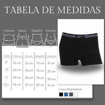 Kit 5 Cueca Boxer Reebok Masculina Premium Classic Microfibra