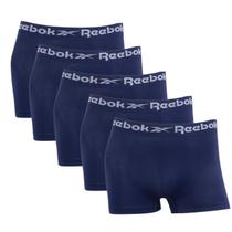 Kit 5 Cueca Boxer Reebok Microfibra Respirável Sem Costura Cor:MarinhoTamanho:M(40-42) Kit 5 Cueca Boxer Reebok Microfibra Respirável Sem Costura Cor:MarinhoTamanho:M(40-42)