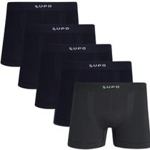 Kit 5 Cueca Lupo Boxer Masculina Micromodal Sem Costura 661