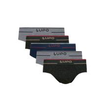 Kit 5 Cueca Slip Microfibra Sem Costura Lupo 624 Kit 5 Cueca Slip Microfibra Sem Costura Lupo 624