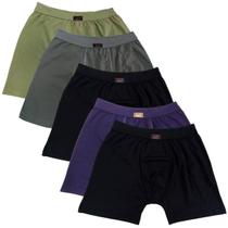 Kit 5 cuecas adulto boxer 100 % poliamida click 223 m ao xxg