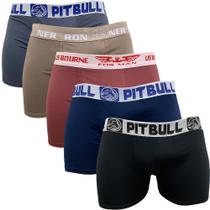 Kit 5 Cuecas Box Boxer Fristyle Em Microfibra Lisa Adulto