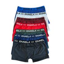 Kit 5 Cuecas Boxer Box Infantil Microfibra Cueca Com Forro 100% Algodão Giungla