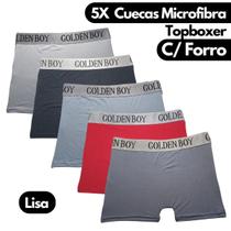 Kit 5 Cuecas Boxer Box Microfibra Masculina Adulto 1
