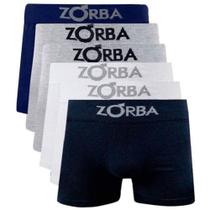 Kit 5 Cuecas Boxer Em Algodão Adulto ZORBA-781 - Sortida