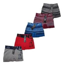Kit 5 Cuecas Boxer Infantil