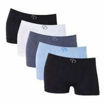 Kit 5 Cuecas Boxer Infantil RP Sem Costura Meninos Criança Microfibra Sortida Kit 5 Cuecas Boxer Infantil RP Sem Costura Meninos Criança Microfibra Sortida