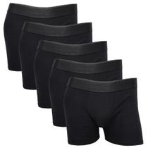 Kit 5 Cuecas Boxer Lisa Confortáveis Algodão