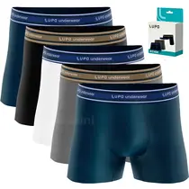 Kit 5 Cuecas Boxer Lupo 523 Algodão Masculina Confortável Original