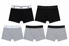 kit 5 Cuecas Boxer Masculina - - LEKE MEIAS kit 5 Cuecas Boxer Masculina - - LEKE MEIAS