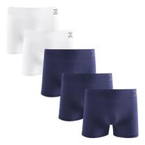 Kit 5 Cuecas Boxer Masculina Microfibra Sem Costura Zee Rucci Premium