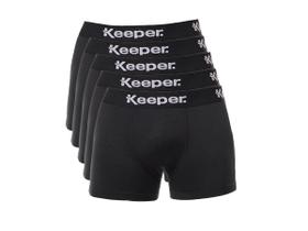Kit 5 Cuecas Boxer Microfibra Masculina Keeper Básica Box