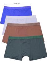 Kit 5 Cuecas Boxer Plus Size Tamanho Especial Atacado Microfibra até 54 Cuecão masculino Confortável