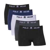 Kit 5 Cuecas Boxer Polo Wear Infantil Microfibra Sortido Kit 5 Cuecas Boxer Polo Wear Infantil Microfibra Sortido