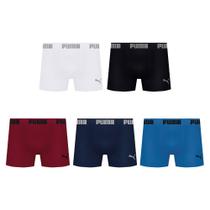 Kit 5 Cuecas Boxer Puma Sem Costura Masculina