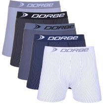 Kit 5 Cuecas Boxer Risca de Giz