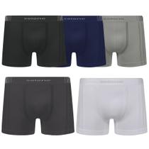 Kit 5 Cuecas Boxer Selene Sem Costura Masculino