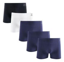 Kit 5 Cuecas Boxer Zee Rucci Masculina Microfibra Poliamida