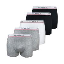 Kit 5 Cuecas Boxers Infantil Box Algodão Cotton Conforto Kit 5 Cuecas Boxers Infantil Box Algodão Cotton Conforto