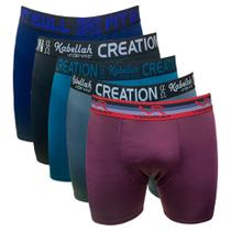 Kit 5 Cuecas Ciclista Fristyle Em Microfibra Lisa Adulto