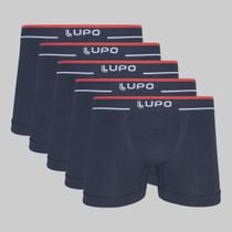 Kit 5 Cuecas Lupo Boxer Fio Texturizado a Ar 00733