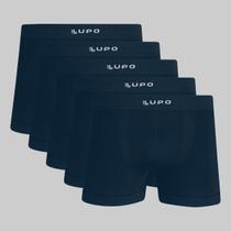 Kit 5 Cuecas Lupo Boxer Micromodal Sem Costura 00661