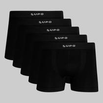 Kit 5 Cuecas Lupo Boxer Micromodal Sem Costura 00661