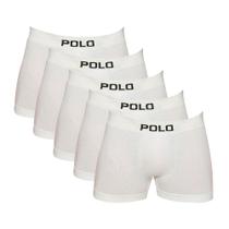 Kit 5 Cuecas Polo 781 Algodão Boxer Sem Costura - Sortido