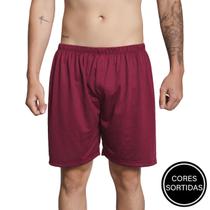 Kit 5 Cuecas Samba Canção Malha Masculina Lisa Com Elástico Kit 5 Cuecas Samba Canção Malha Masculina Lisa Com Elástico