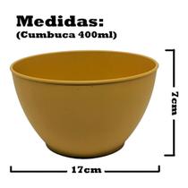 Kit 5 Cumbuca Amarela Atacado Sopa Caldo Sobremesa Evento