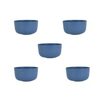 Kit 5 Cumbuca Tigela Bowl Caldo Sobremesa Sopa Sorvete Fibra de Trigo 240 ML