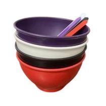 Kit 5 Cumbucas de Plástico Médias com Colher Bowl 700ml