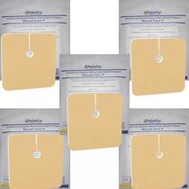 Kit 5 Curativo Espuma Ferimentos Lesões Traqueostomia 9x9cm