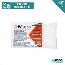 Kit 5 - Curativos Cirúrgicos Esterilizados - 30 cm x 60 cm - Envio Imediato