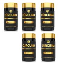 Kit 5 Cúrcuma Premium 500mg 5x60 cps Floral Ervas