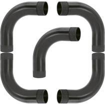 Kit 5 curva 90 de pvc rosca preto 2.1/2" Kit 5 curva 90 de pvc rosca preto 2.1/2"