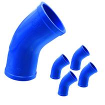 Kit 5 Curva Longa 45º PVC 75mm PN125 BB Soldável - Ideal para Sistemas de Irrigação Kit 5 Curva Longa 45º PVC 75mm PN125 BB Soldável - Ideal para Sistemas de Irrigação
