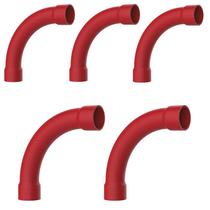 KIT 5 Curva Longa 90 Para Eletroduto C/ Bolsa Condulete 1'' KIT 5 Curva Longa 90 Para Eletroduto C/ Bolsa Condulete 1''