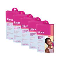 Kit 5 Cx Adesivos para Remoção de Cravos Testa Queixo Acne Defense Ricca c/ 3un cada