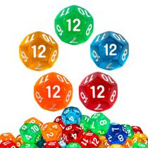 Kit 5 Dados D12 - RPG